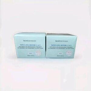 2 Pk SkinCeuticals Triple Lipid Restore 1.6 oz Face Cream Sealed 100% Skin Care